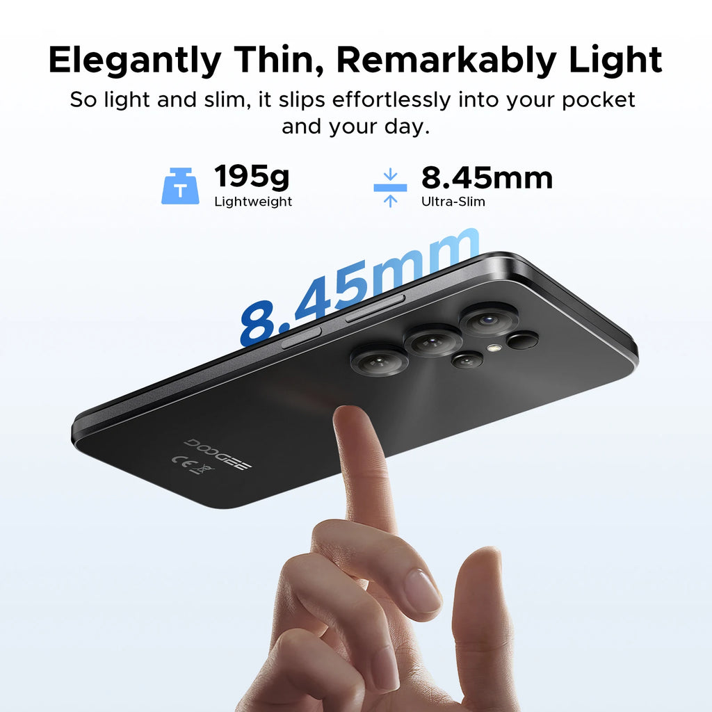 DOOGEE Note56X Pro Cell Phone Android 16 6.56'' HD+ 90Hz Display 32GB+128GB 6150mAh Large Battery T7225 Octa-Core Smart Phone