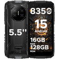 DOOGEE Fire 3 Pro Rugged Phone 8350mAh Battery T7200 Android 15 Smart Phone 5.5'' HD+ Display Cell Phone 16GB+128GB Widevine L1
