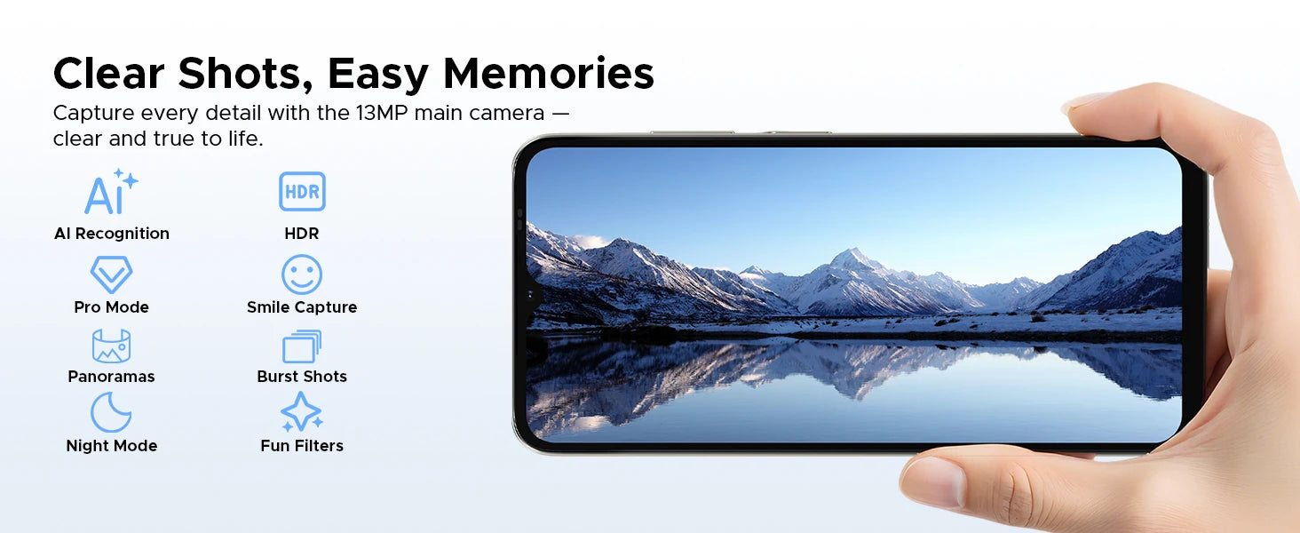 DOOGEE Note56X Pro Cell Phone Android 16 6.56'' HD+ 90Hz Display 32GB+128GB 6150mAh Large Battery T7225 Octa-Core Smart Phone