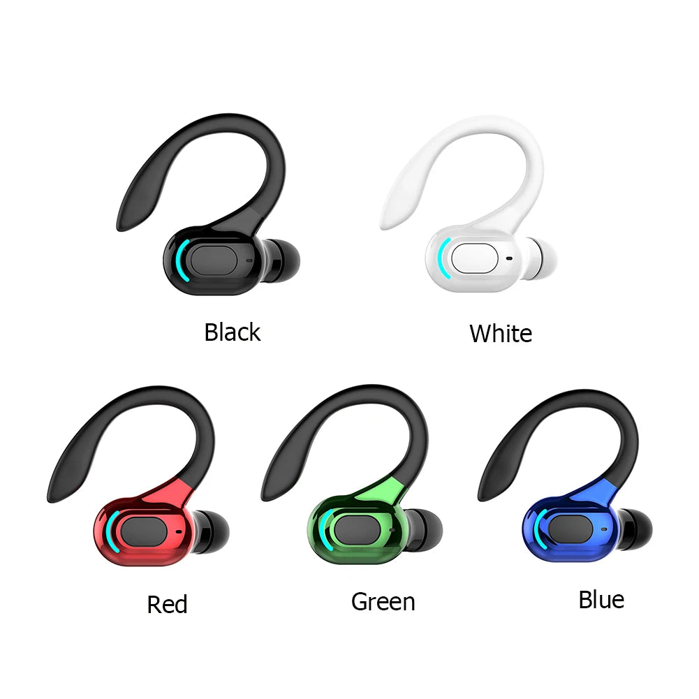 Waterproof Hanging Single Ear Earbuds Bluetooth-compatible 5.2 Noise Cancelling Sports Wireless Business Headphones