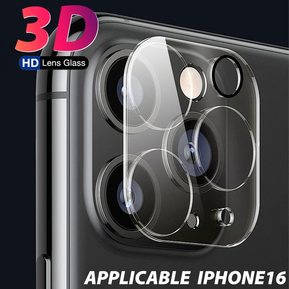 Tempered Glass Camera Lens Protectors for IPhone 17 ProMax 17 Pro 16 15 Clear Anti-scratch Lens Films for IPhone 16 Pro 15 Plus
