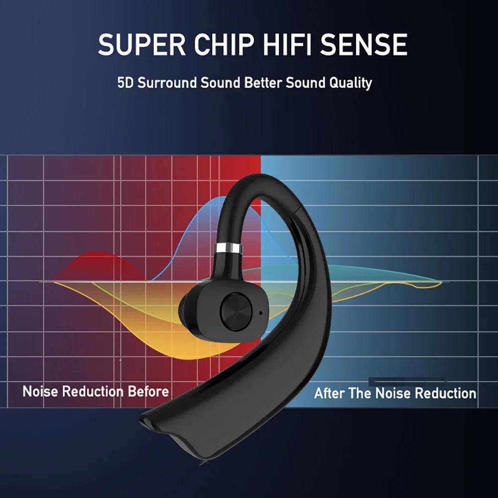 X27 Bluetooth 5.0 Earphone Business Wireless Headphone long Standby Noise Reduction Sports Headset Waterproof for Smartphone