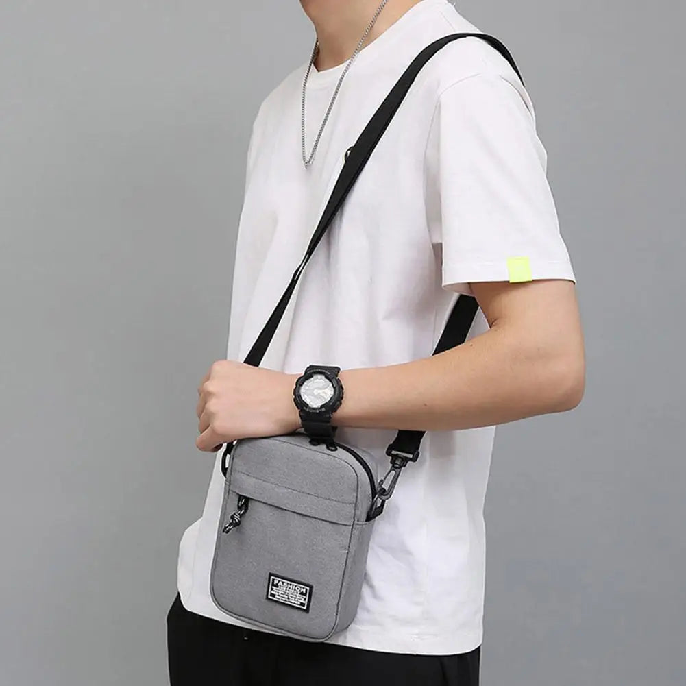 Crossbody Shoulder Bag Men's Small Bag Shoulder Bags Trendy Diagonal Backpack Chest Bags Light Boy Mini Casual Bag Waist Pack