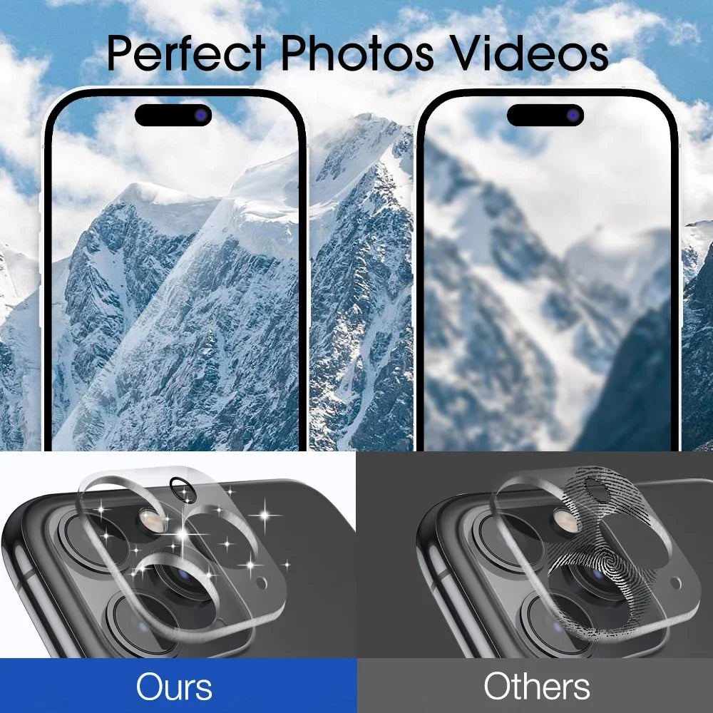 Tempered Glass Camera Lens Protectors for IPhone 17 ProMax 17 Pro 16 15 Clear Anti-scratch Lens Films for IPhone 16 Pro 15 Plus