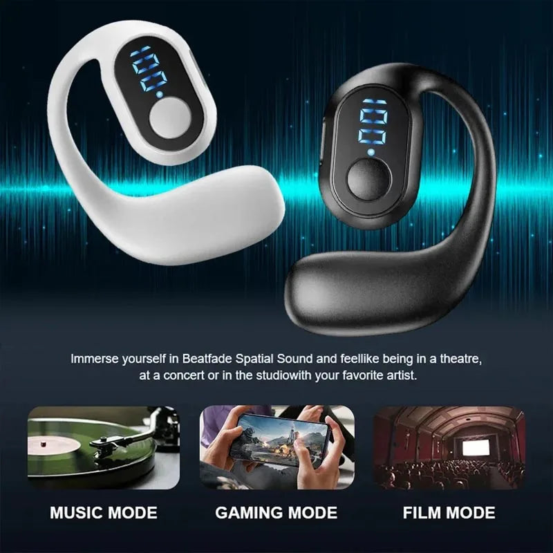 Wireless Bluetooth 5.4 Headphone TWS Ear Hook Earphone HiFi Stereo Noise Reduction Headset Waterproof Earbud for Huawi For Xiami