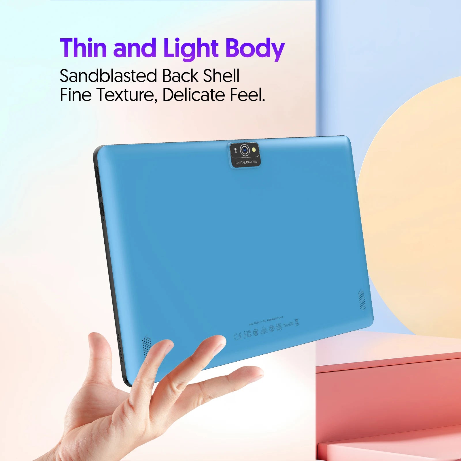 BAKEN Global Edition 10-inch tablet PC, Android 15 system, quad-core processor, 12GB+64GB, supports 1TB expansion, WiFi, 6000mAh