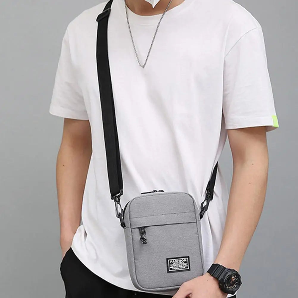 Crossbody Shoulder Bag Men's Small Bag Shoulder Bags Trendy Diagonal Backpack Chest Bags Light Boy Mini Casual Bag Waist Pack