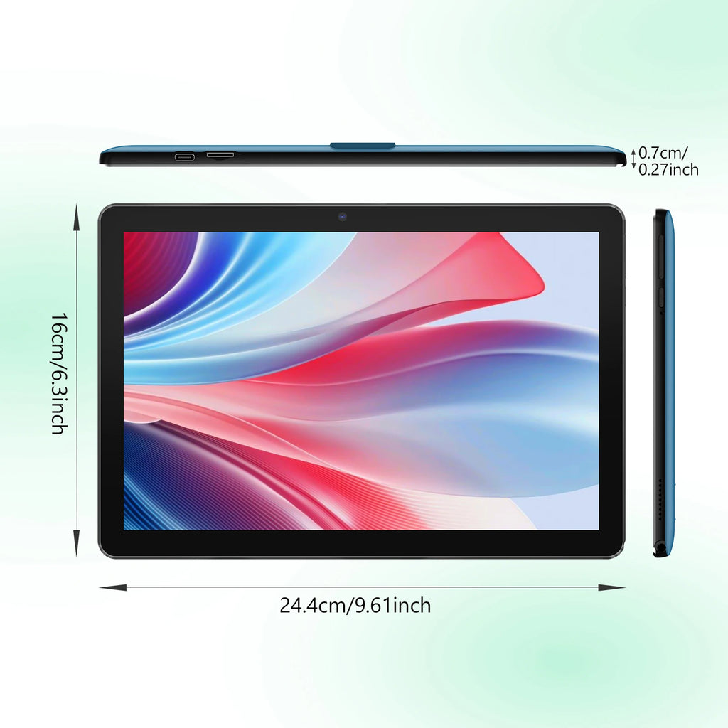 BAKEN Global Edition 10-inch tablet PC, Android 15 system, quad-core processor, 12GB+64GB, supports 1TB expansion, WiFi, 6000mAh