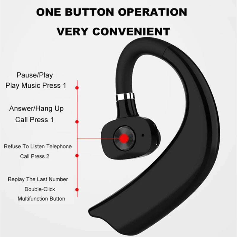 X27 Bluetooth 5.0 Earphone Business Wireless Headphone long Standby Noise Reduction Sports Headset Waterproof for Smartphone
