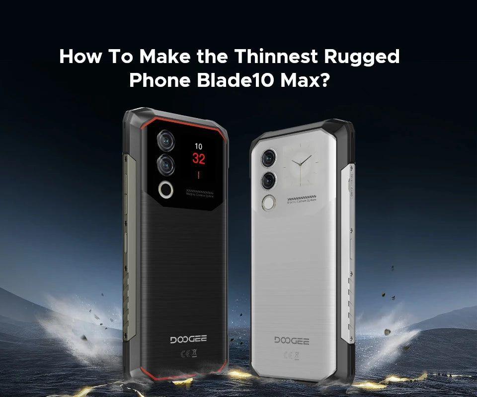 DOOGEE Blade10 Max Rugged Phone 6.56" 90Hz IPS Display 8GB 256GB 1.54" Rear Display 50MP AI Main Camera 10300mAh Battery Phone