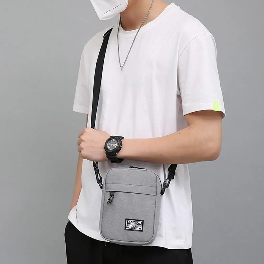 Crossbody Shoulder Bag Men's Small Bag Shoulder Bags Trendy Diagonal Backpack Chest Bags Light Boy Mini Casual Bag Waist Pack