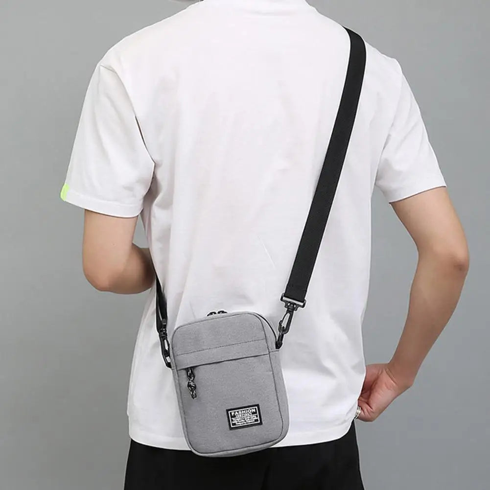 Crossbody Shoulder Bag Men's Small Bag Shoulder Bags Trendy Diagonal Backpack Chest Bags Light Boy Mini Casual Bag Waist Pack