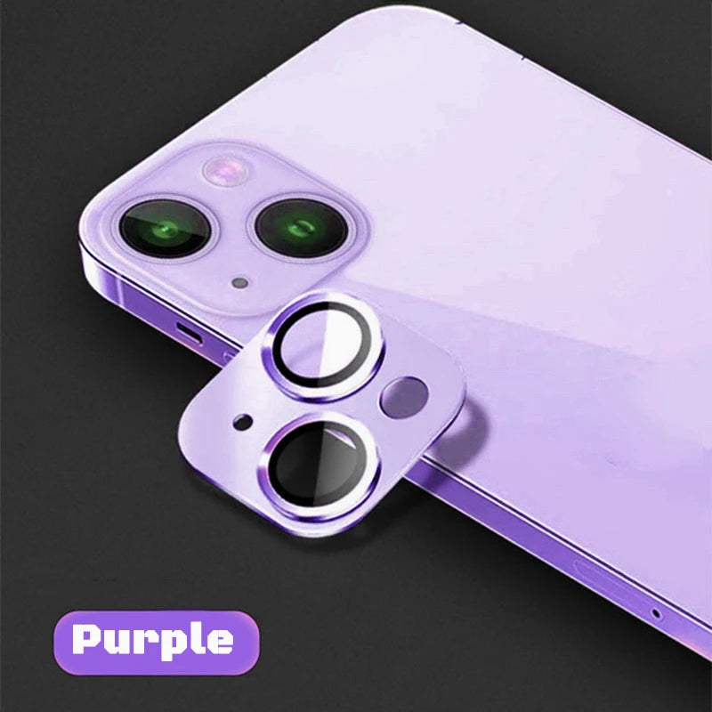 Metal Armor Camera Lens Protector For iPhone 16 Pro 17 13 11 12 14 15 Pro Max Tempered Glass For iPhone Mini Camera Protector