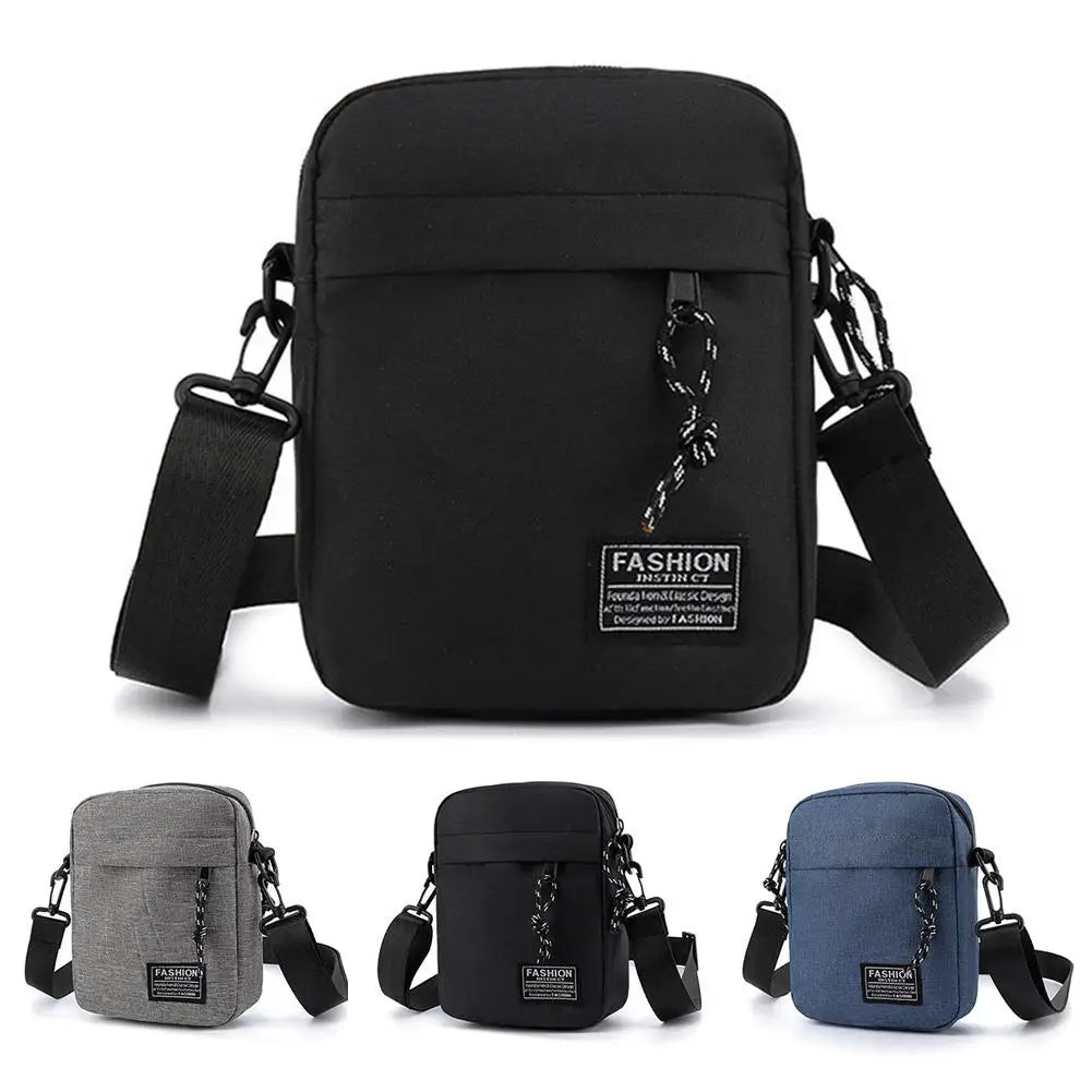 Crossbody Shoulder Bag Men's Small Bag Shoulder Bags Trendy Diagonal Backpack Chest Bags Light Boy Mini Casual Bag Waist Pack