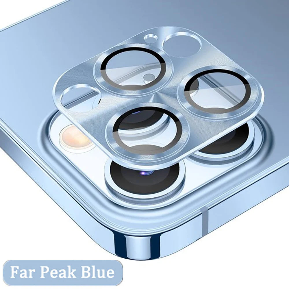Metal Armor Camera Lens Protector For iPhone 16 Pro 17 13 11 12 14 15 Pro Max Tempered Glass For iPhone Mini Camera Protector