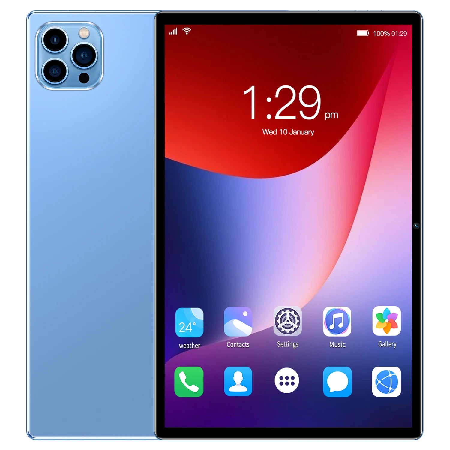 New 10.1 Inch Tablets Octa Core 3G Phone Call Dual SIM Dual Cameras 4+64GB Android 13 Google Play WiFi Bluetooth Global Version
