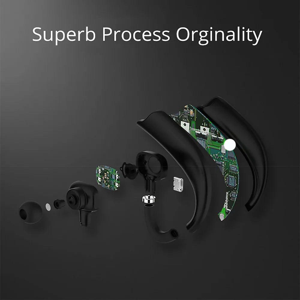 X27 Bluetooth 5.0 Earphone Business Wireless Headphone long Standby Noise Reduction Sports Headset Waterproof for Smartphone
